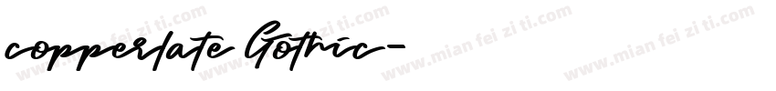 copperlate Gothic字体转换
